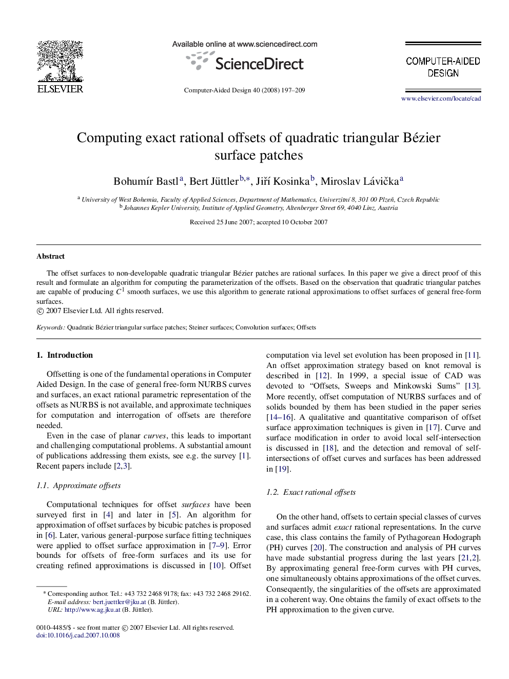 Computing exact rational offsets of quadratic triangular Bézier surface patches