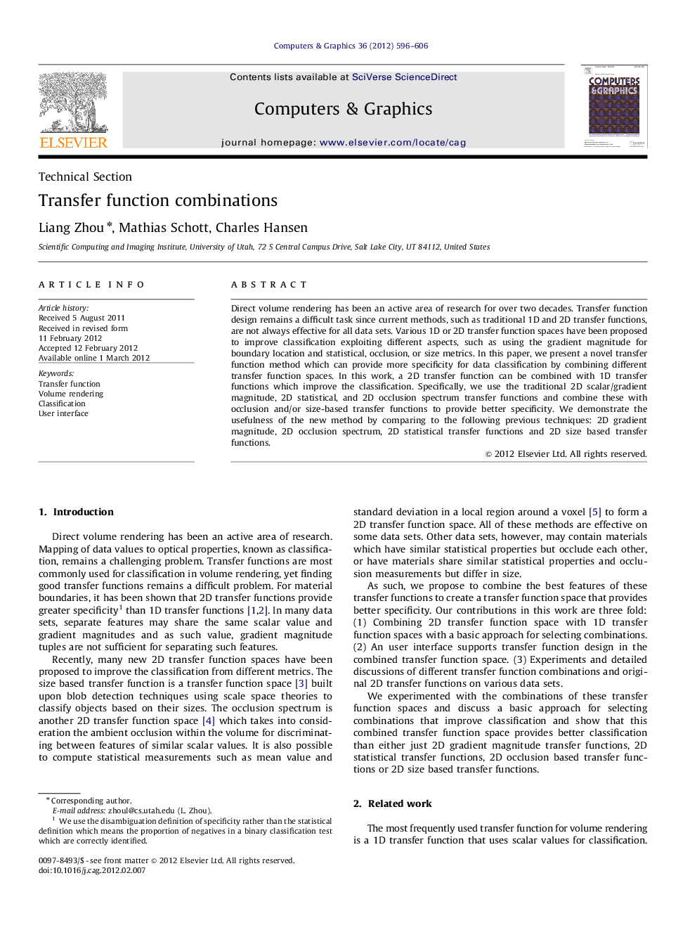 Transfer function combinations