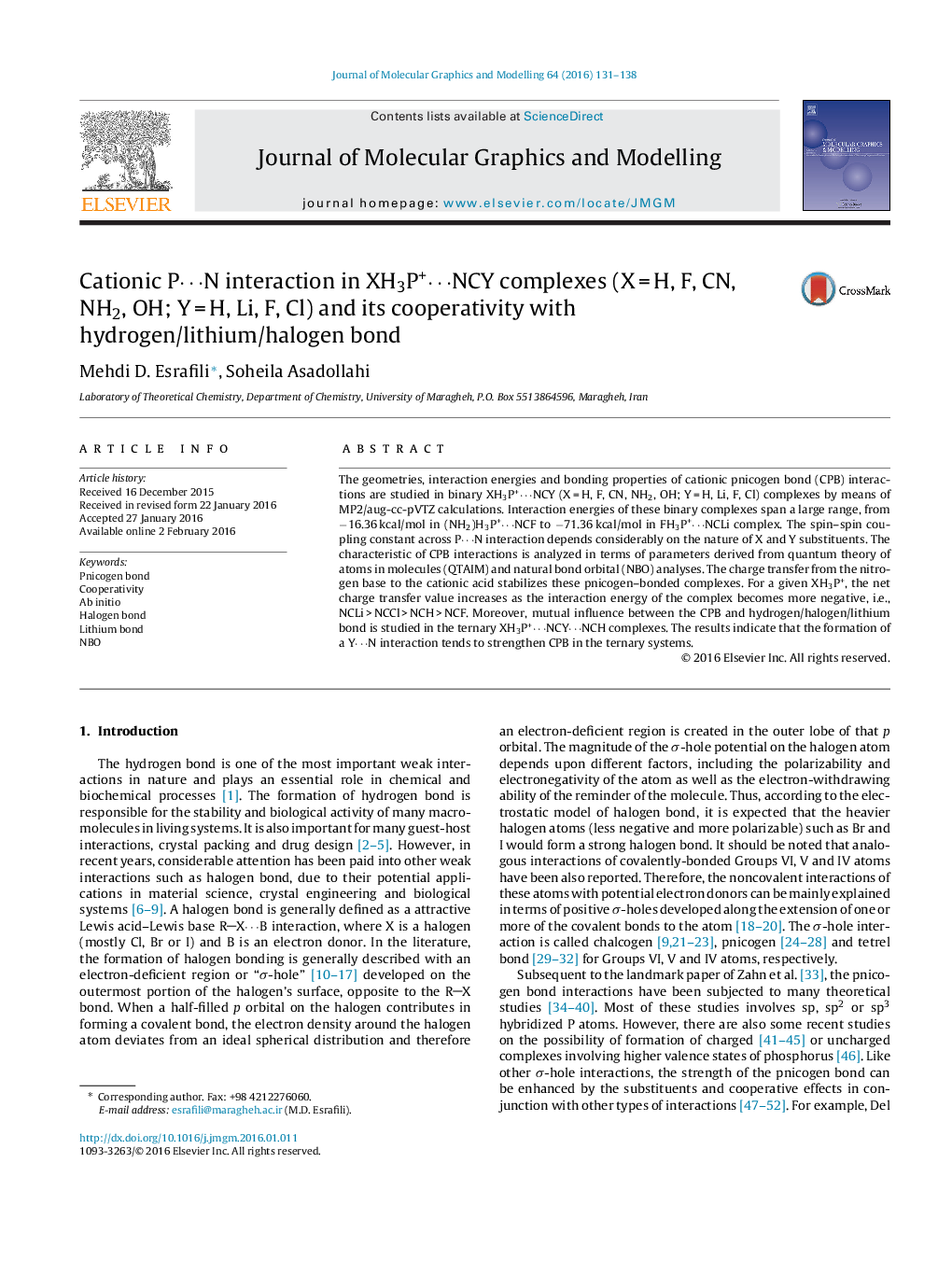 Cationic P⋯N interaction in XH3P+⋯NCY complexes (X = H, F, CN, NH2, OH; Y = H, Li, F, Cl) and its cooperativity with hydrogen/lithium/halogen bond