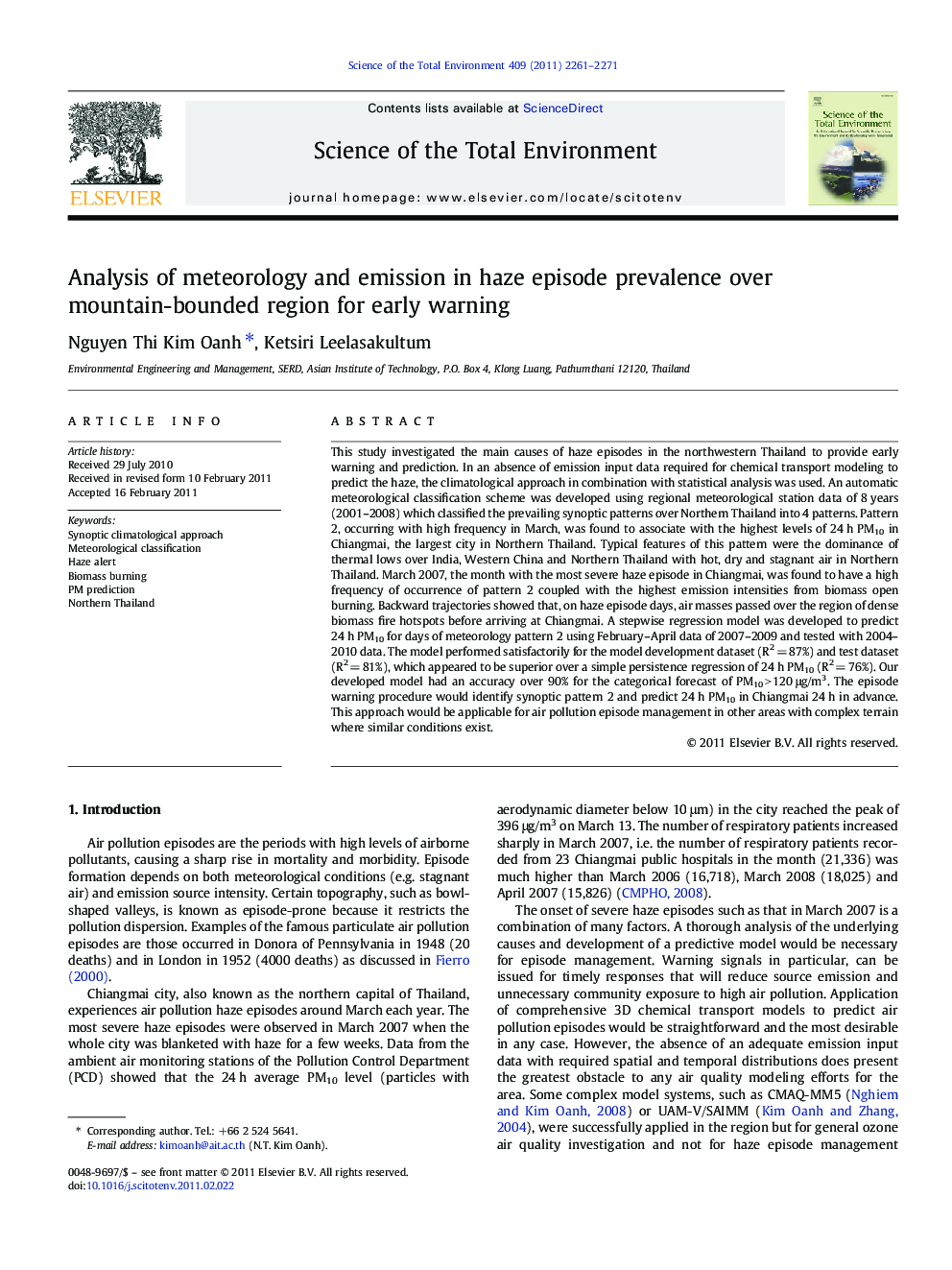 Analysis of meteorology and emission in haze episode prevalence over mountain-bounded region for early warning