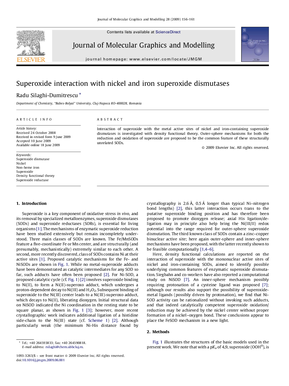 Superoxide interaction with nickel and iron superoxide dismutases