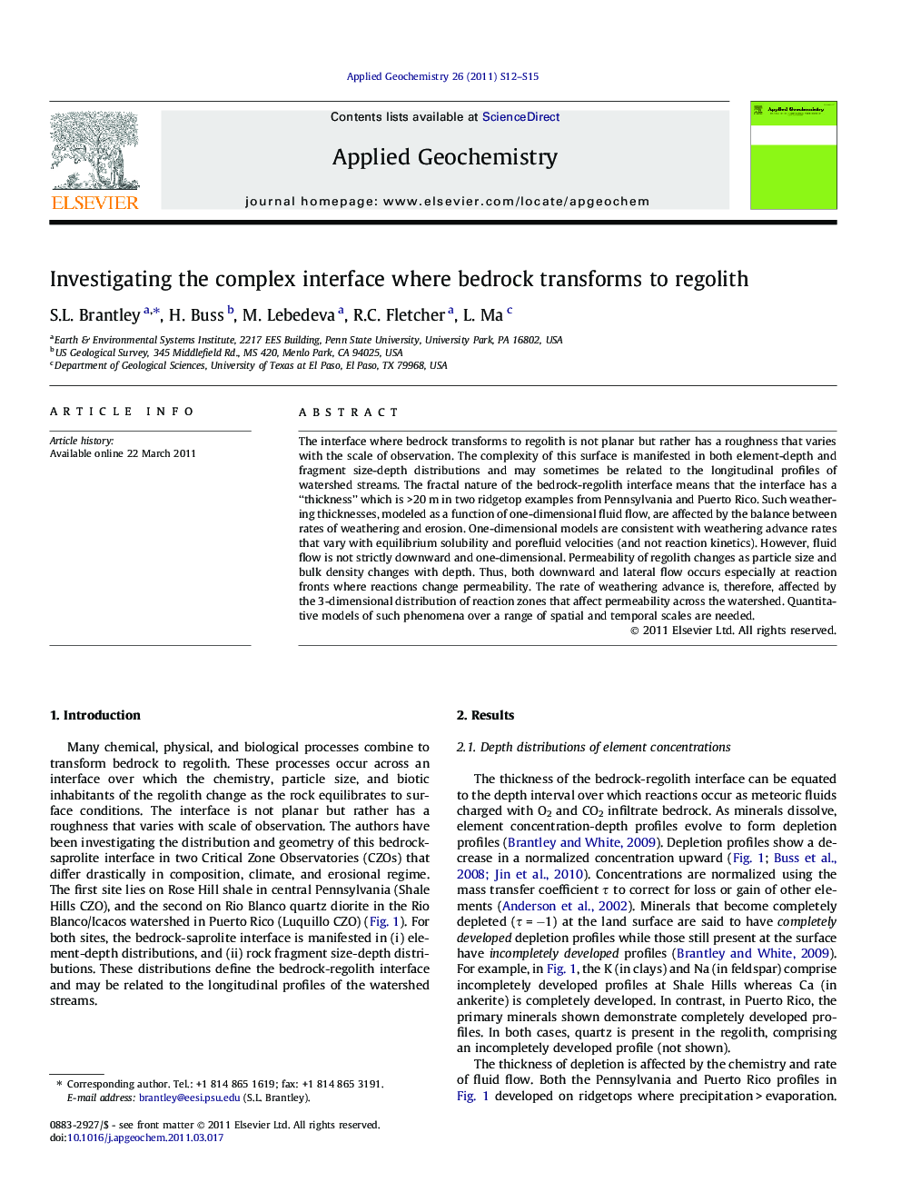 Investigating the complex interface where bedrock transforms to regolith