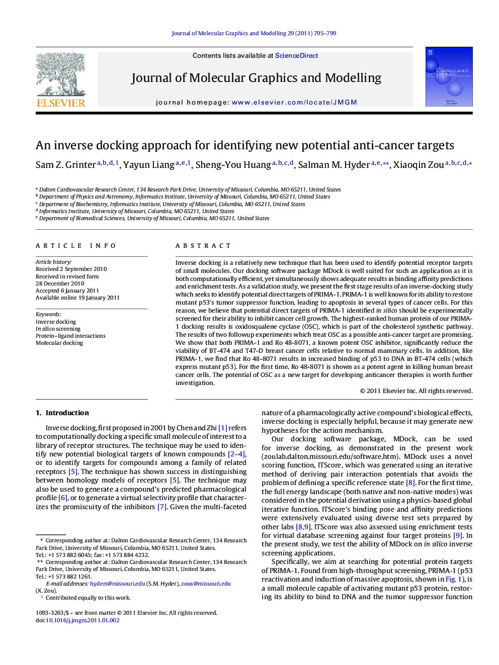 An inverse docking approach for identifying new potential anti-cancer targets