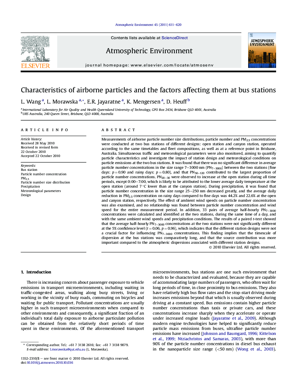 Characteristics of airborne particles and the factors affecting them at bus stations