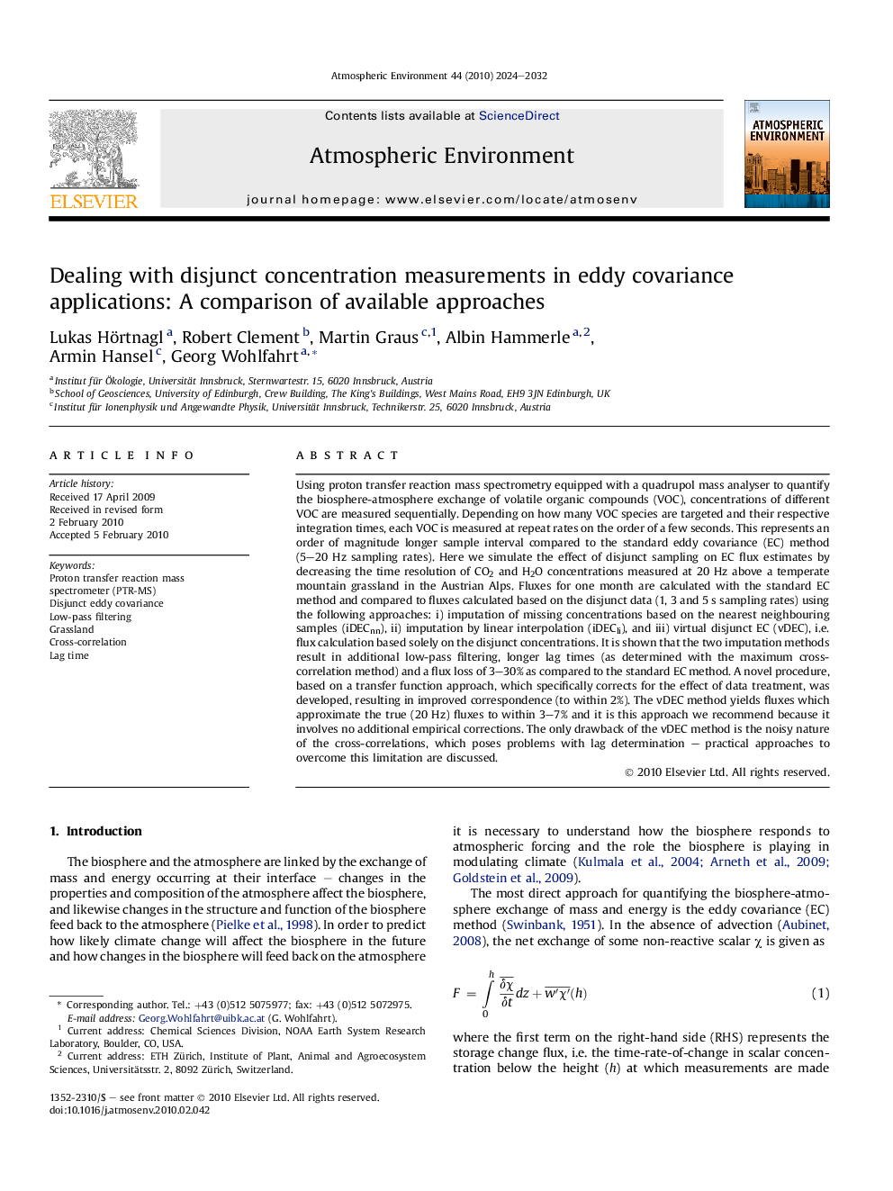 Dealing with disjunct concentration measurements in eddy covariance applications: A comparison of available approaches