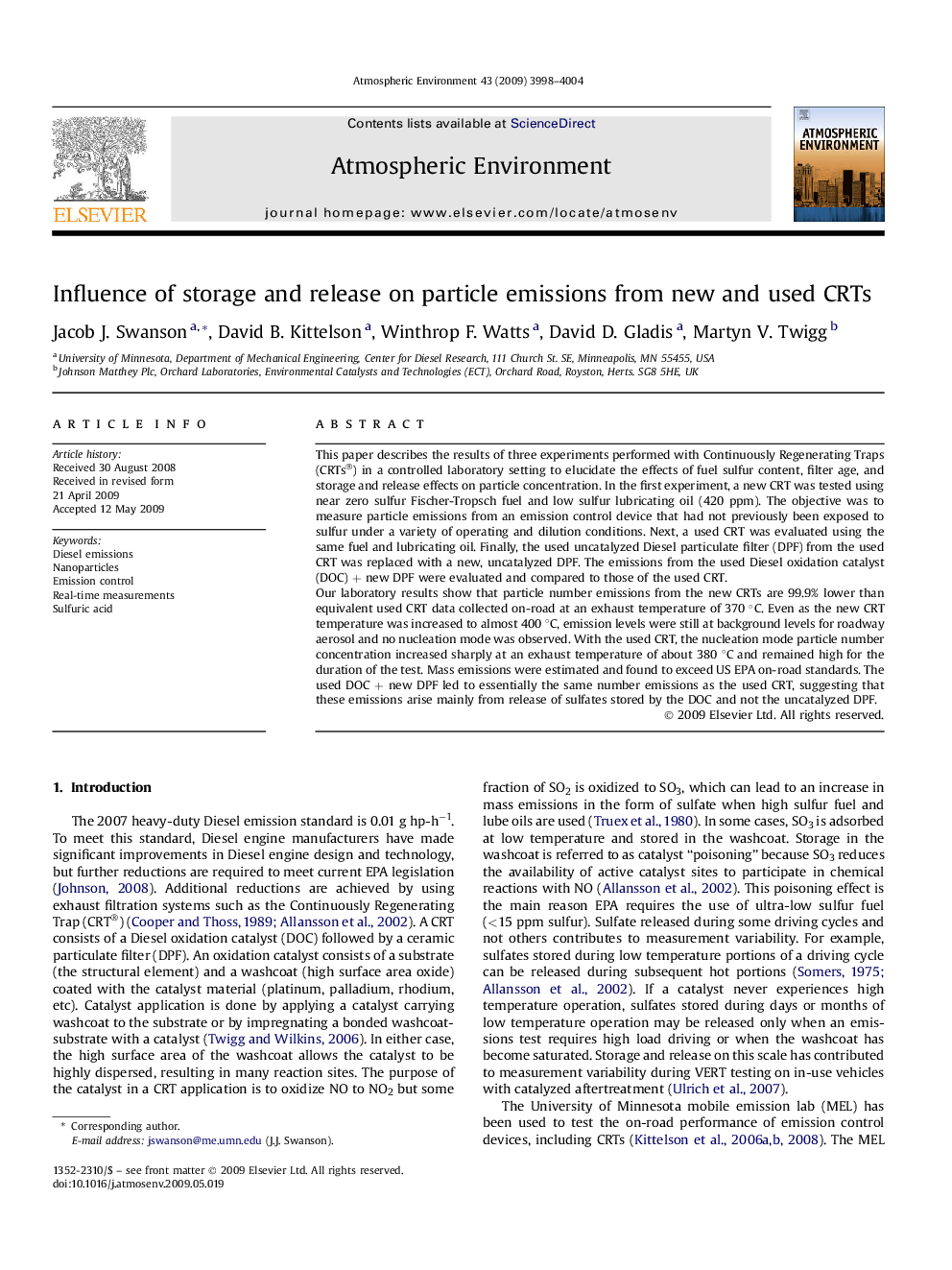 Influence of storage and release on particle emissions from new and used CRTs