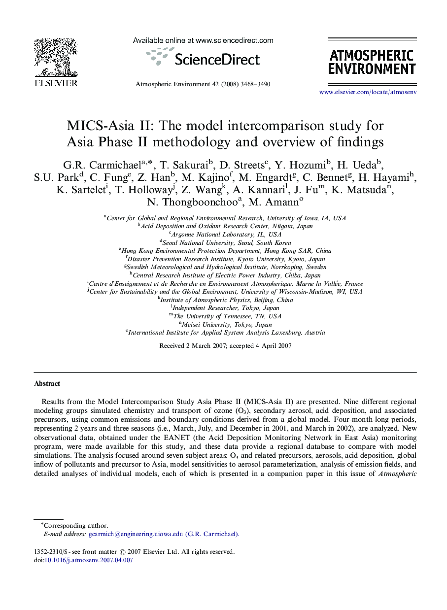 MICS-Asia II: The model intercomparison study for Asia Phase II methodology and overview of findings