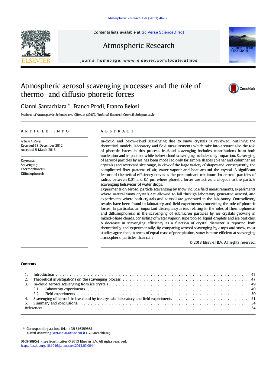 Atmospheric aerosol scavenging processes and the role of thermo- and diffusio-phoretic forces