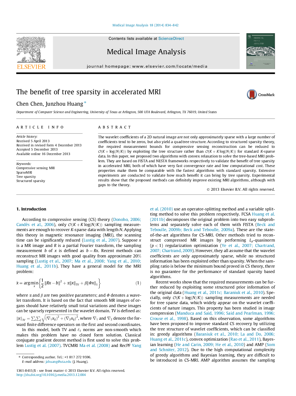 The benefit of tree sparsity in accelerated MRI