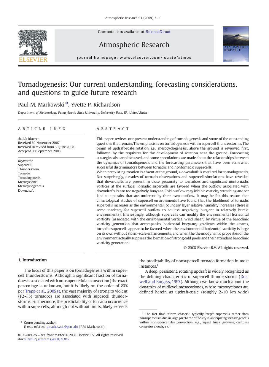 Tornadogenesis: Our current understanding, forecasting considerations, and questions to guide future research