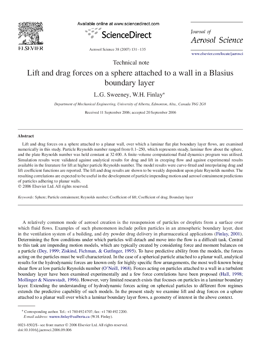 Lift and drag forces on a sphere attached to a wall in a Blasius boundary layer