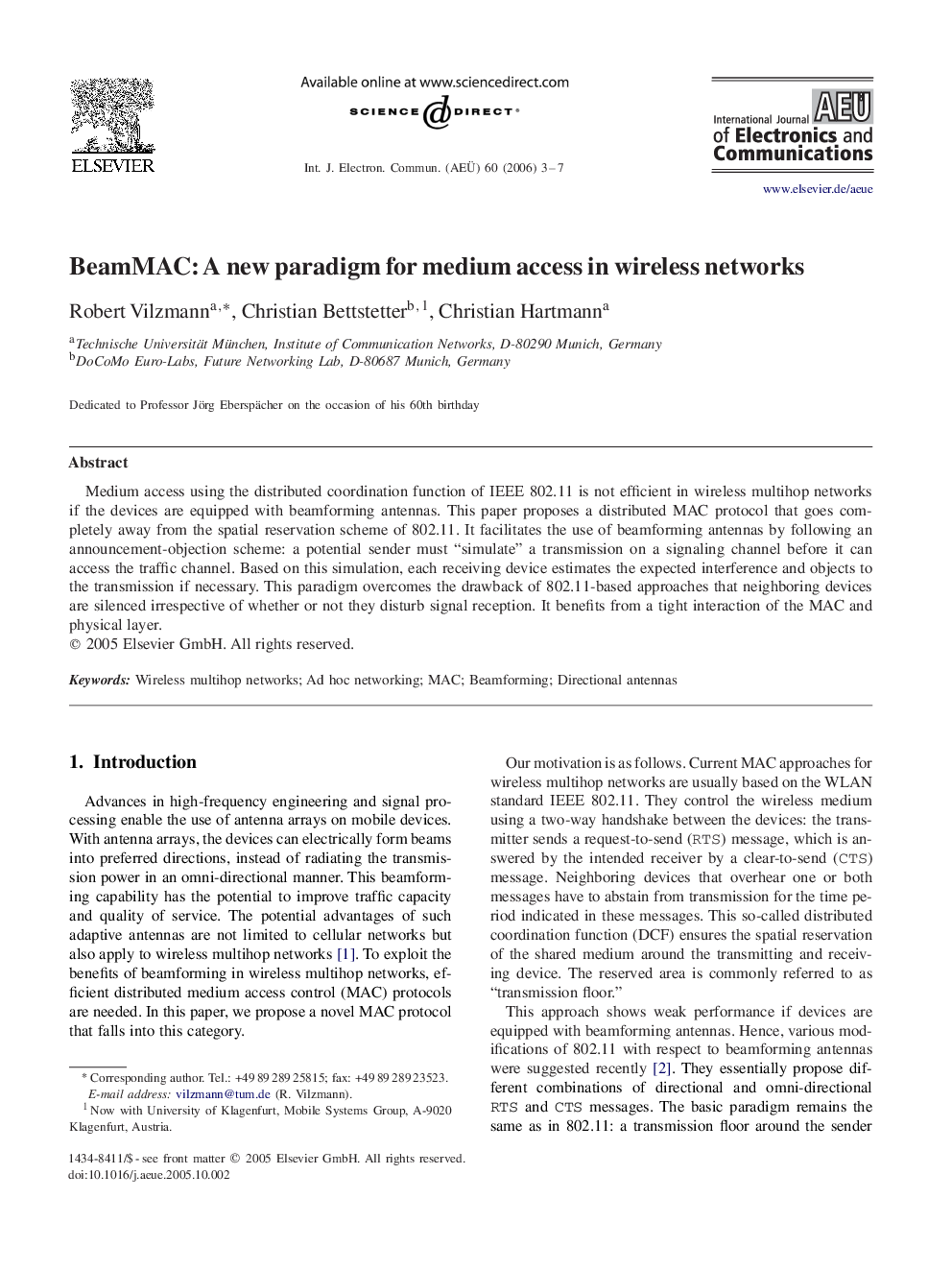 BeamMAC: A new paradigm for medium access in wireless networks