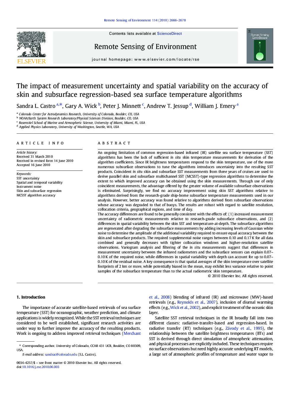 The impact of measurement uncertainty and spatial variability on the accuracy of skin and subsurface regression-based sea surface temperature algorithms