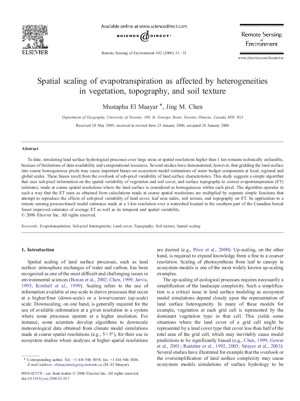 Spatial scaling of evapotranspiration as affected by heterogeneities in vegetation, topography, and soil texture