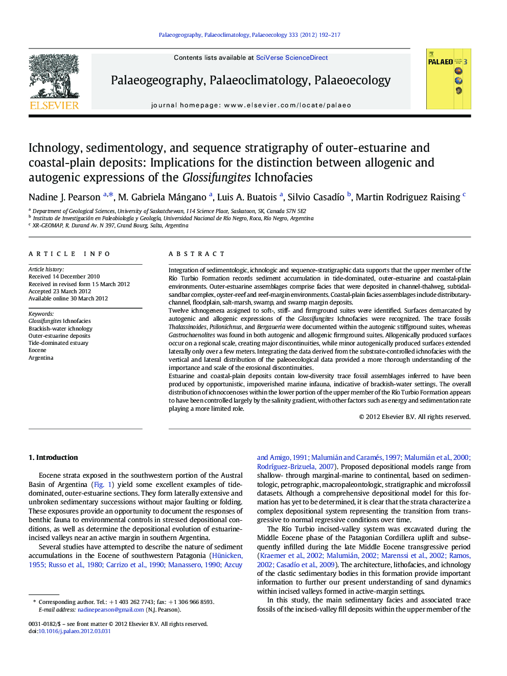 Ichnology, sedimentology, and sequence stratigraphy of outer-estuarine and coastal-plain deposits: Implications for the distinction between allogenic and autogenic expressions of the Glossifungites Ichnofacies