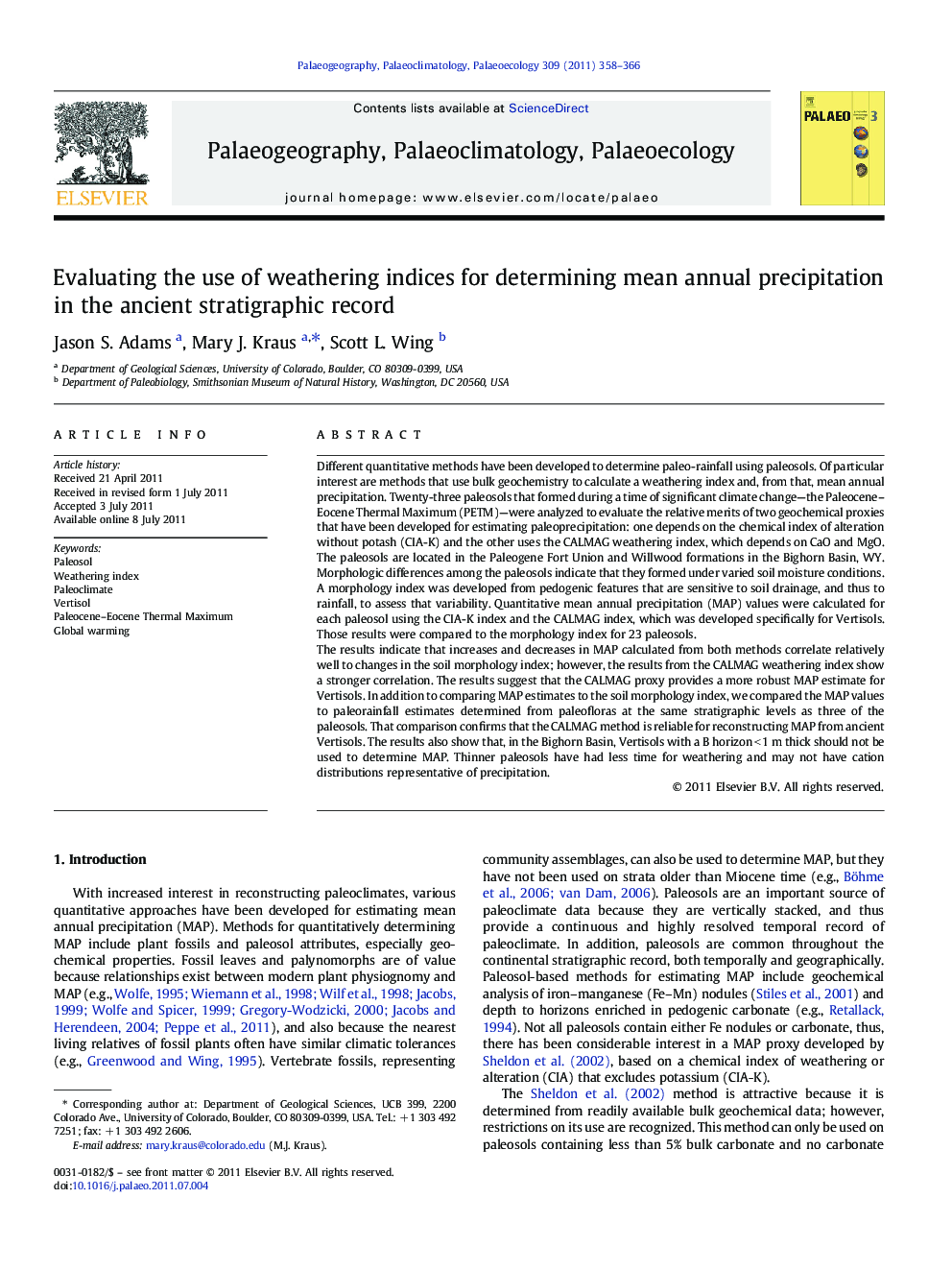 Evaluating the use of weathering indices for determining mean annual precipitation in the ancient stratigraphic record