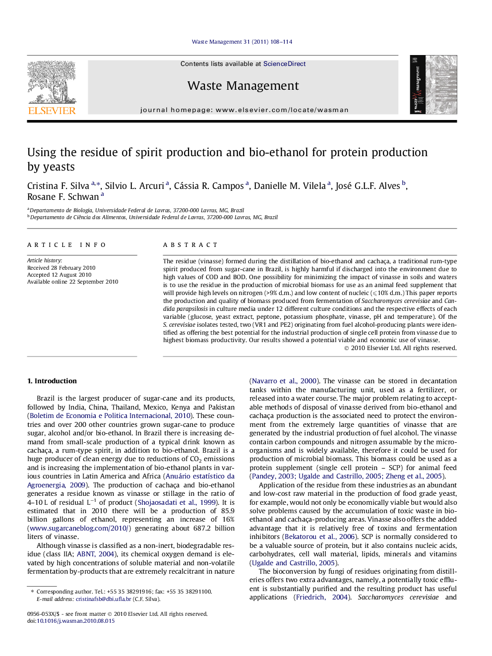 Using the residue of spirit production and bio-ethanol for protein production by yeasts