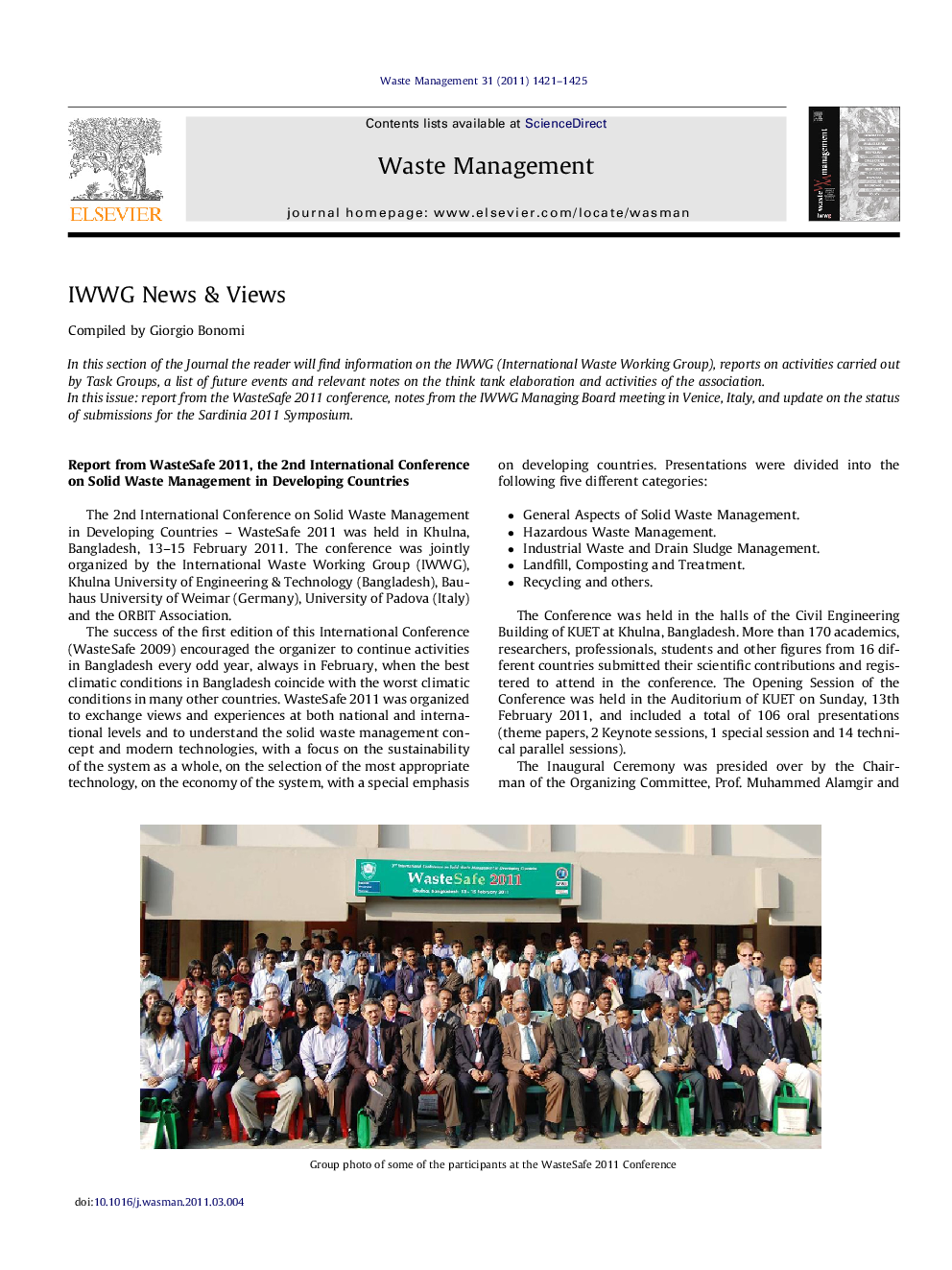 عکس صفحه اول مقاله: IWWG News & Views IWWG News & Views