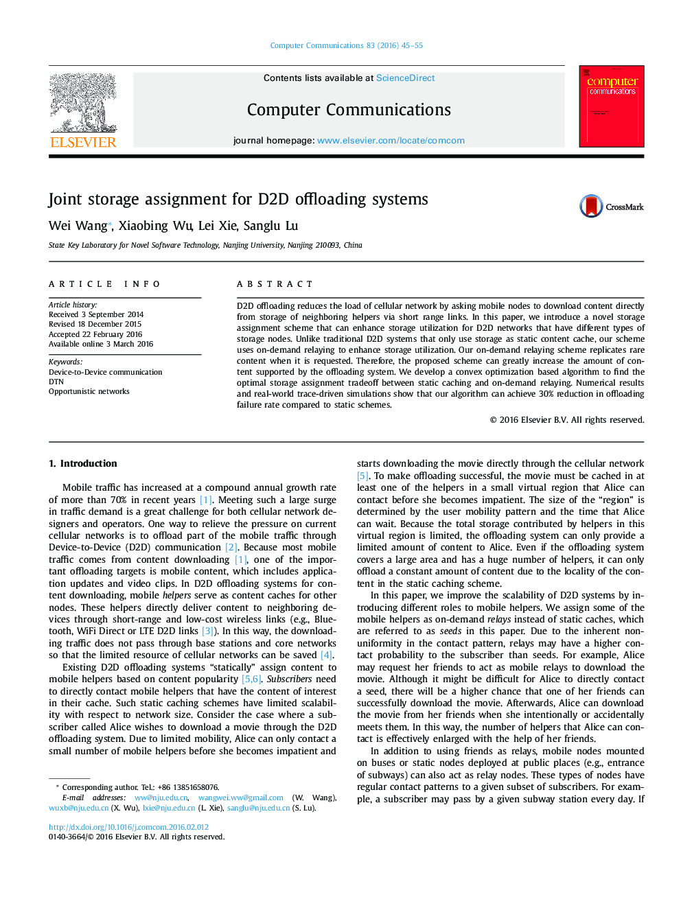 Joint storage assignment for D2D offloading systems