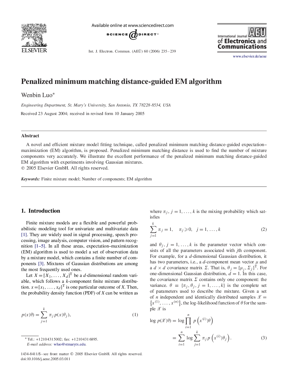 Penalized minimum matching distance-guided EM algorithm