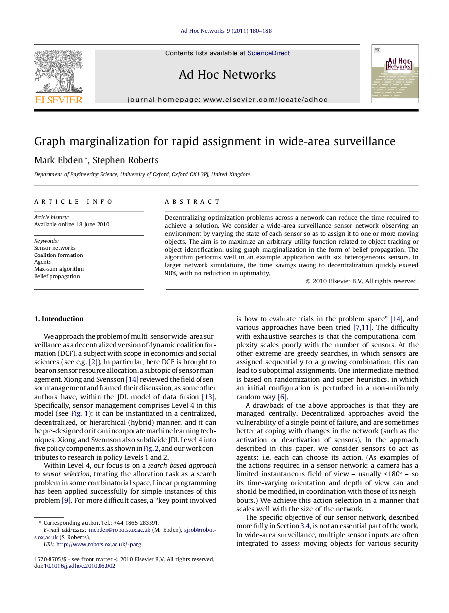 Graph marginalization for rapid assignment in wide-area surveillance