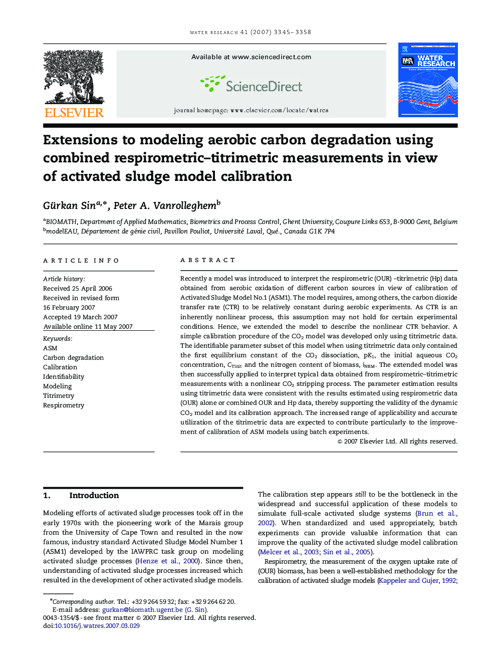 Extensions to modeling aerobic carbon degradation using combined respirometric–titrimetric measurements in view of activated sludge model calibration
