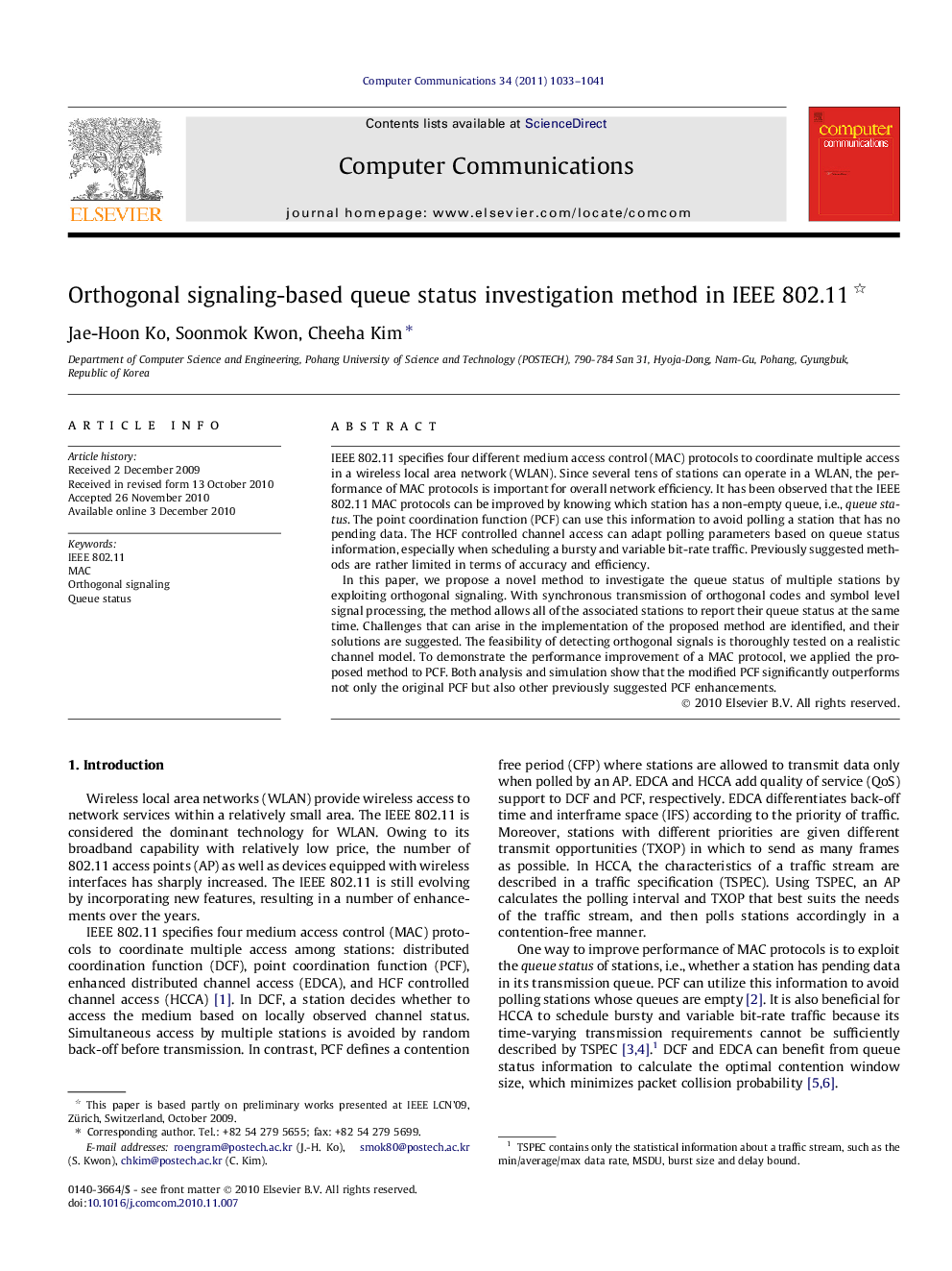 Orthogonal signaling-based queue status investigation method in IEEE 802.11 