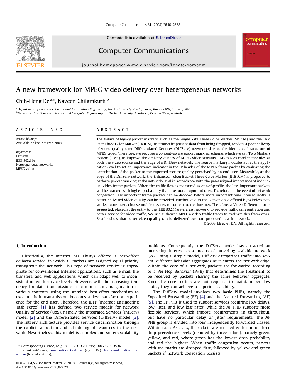 A new framework for MPEG video delivery over heterogeneous networks