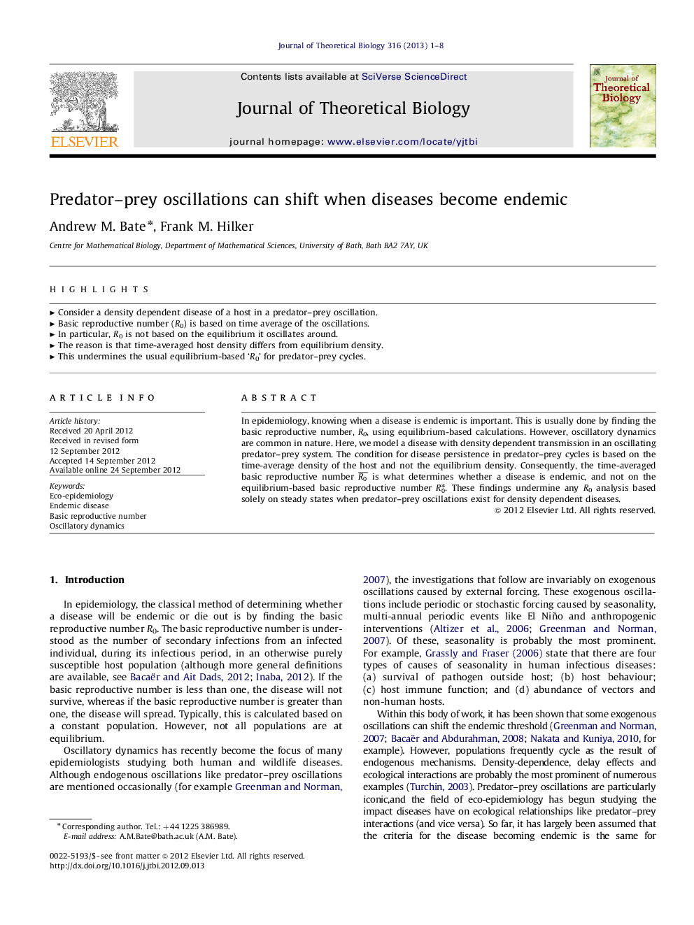 Predator–prey oscillations can shift when diseases become endemic