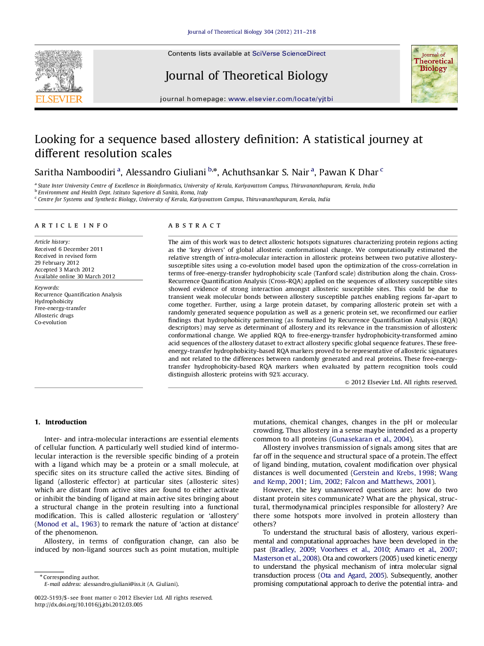 Looking for a sequence based allostery definition: A statistical journey at different resolution scales