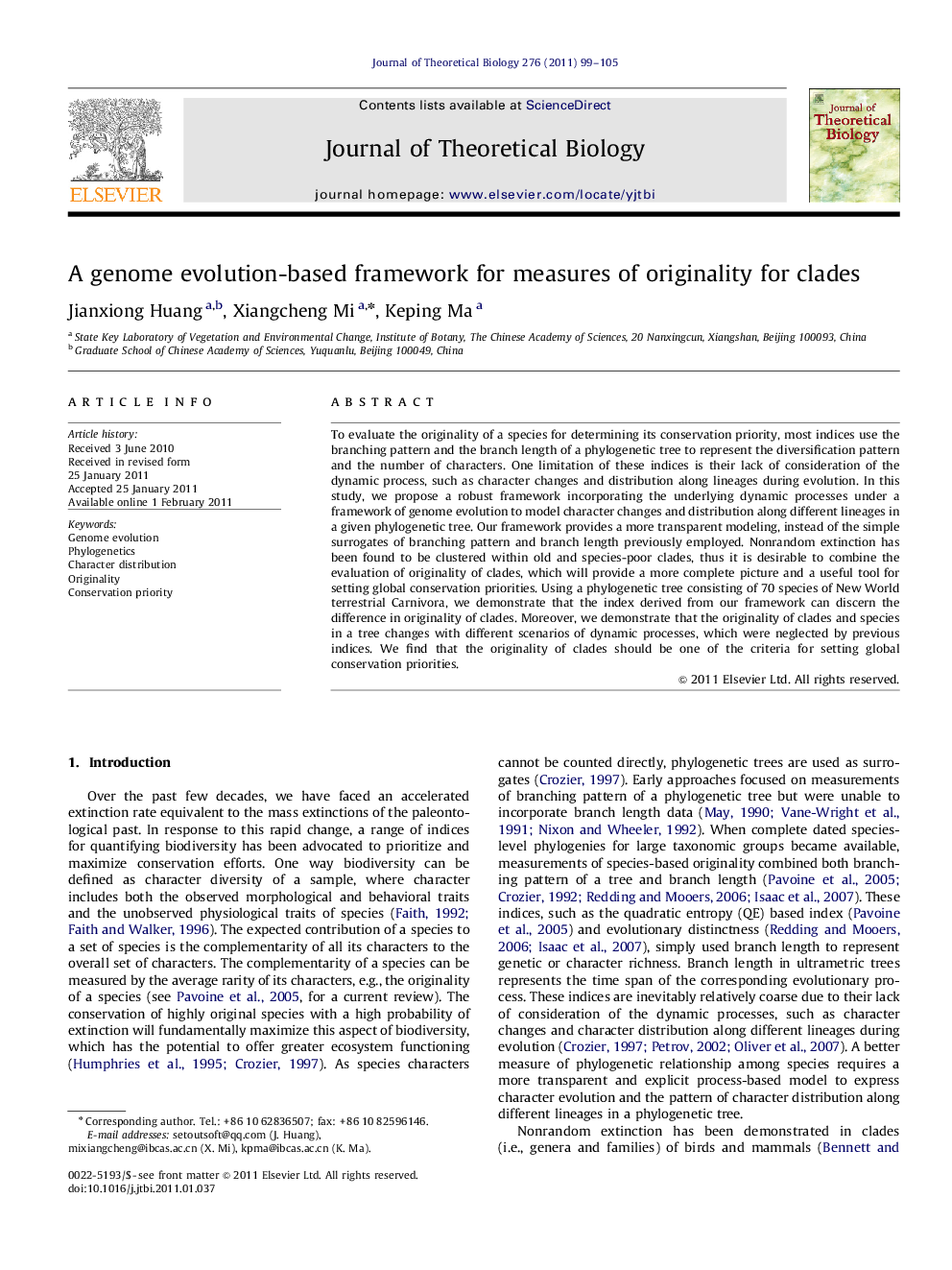 A genome evolution-based framework for measures of originality for clades