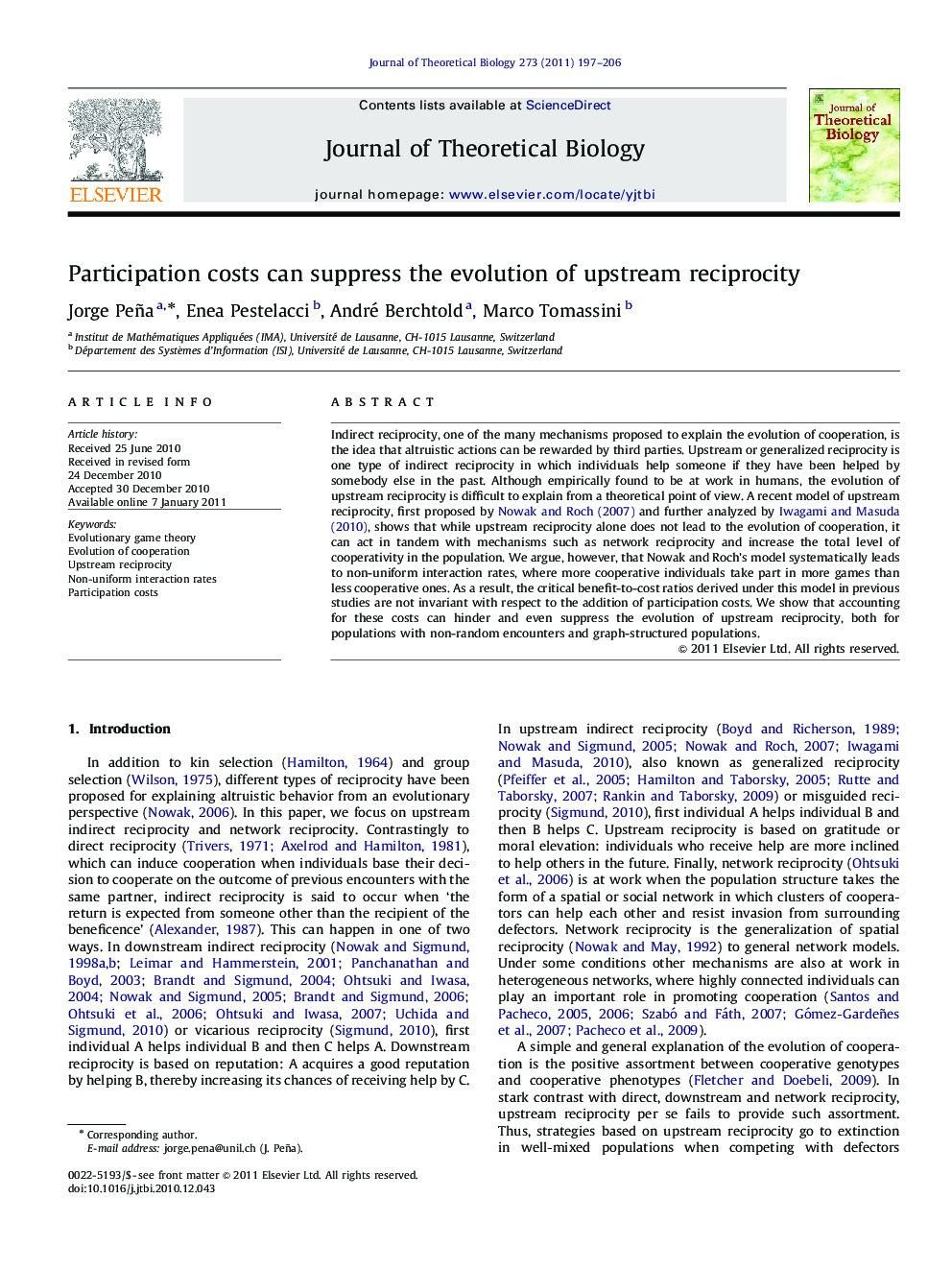 Participation costs can suppress the evolution of upstream reciprocity