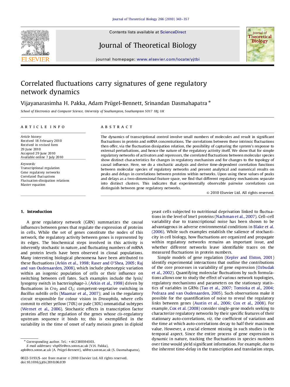 Correlated fluctuations carry signatures of gene regulatory network dynamics