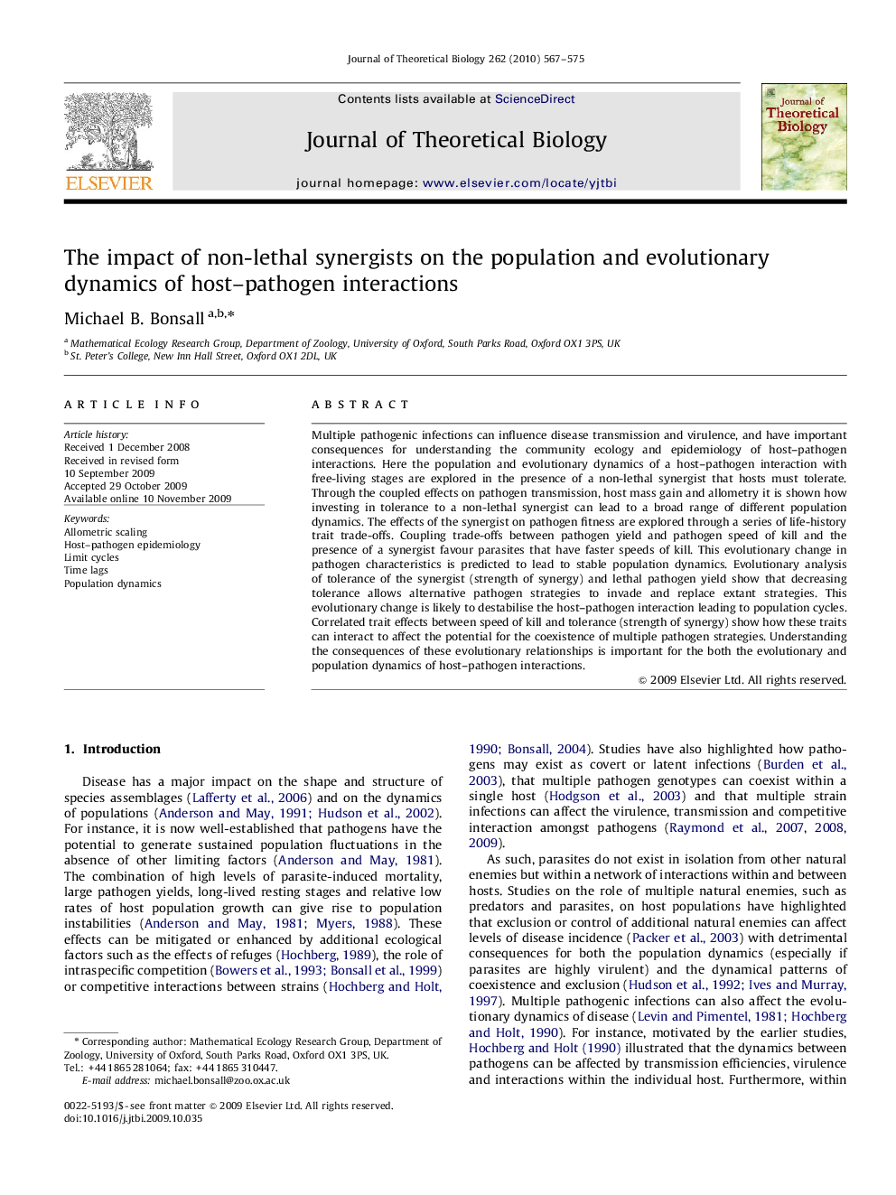 The impact of non-lethal synergists on the population and evolutionary dynamics of host–pathogen interactions