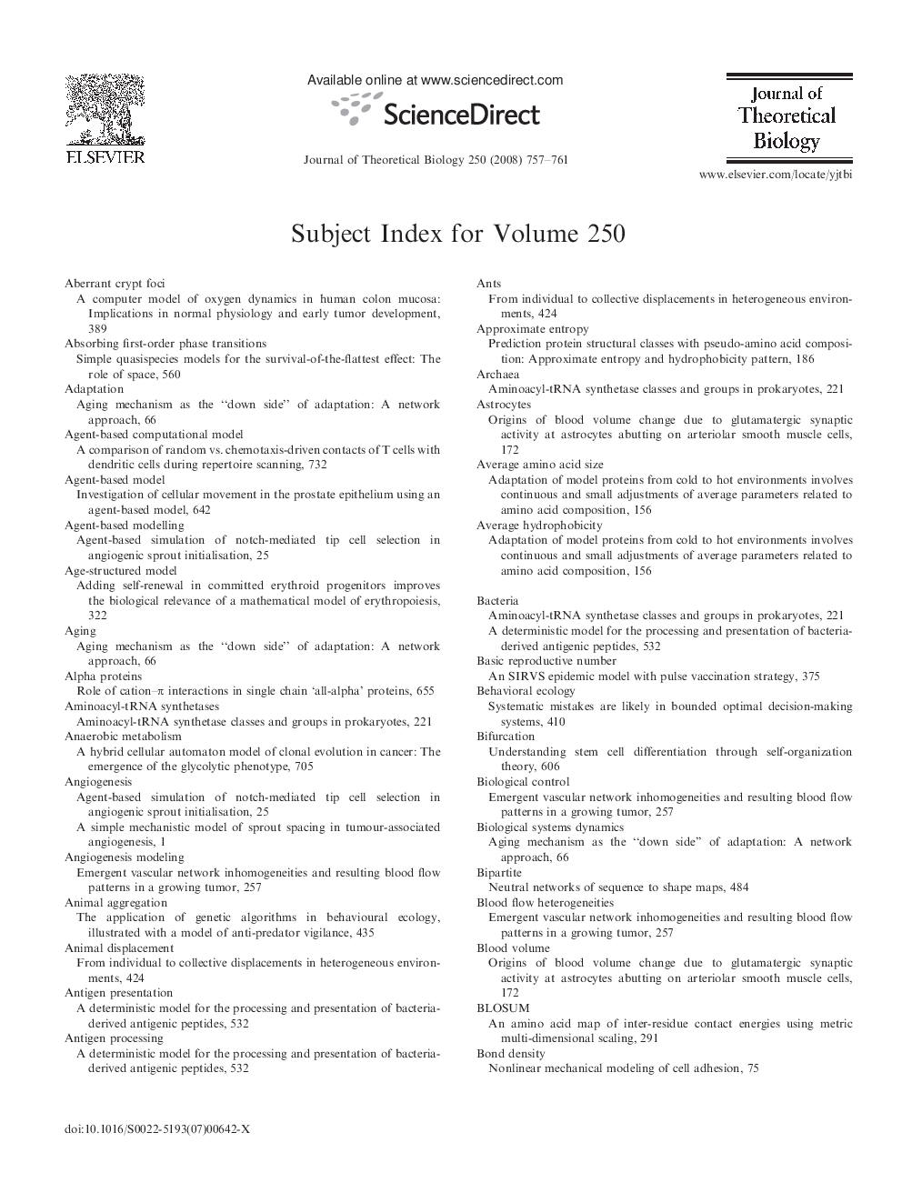 Subject Index