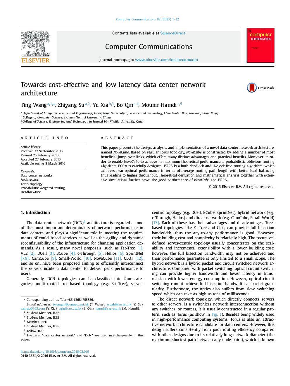 Towards cost-effective and low latency data center network architecture