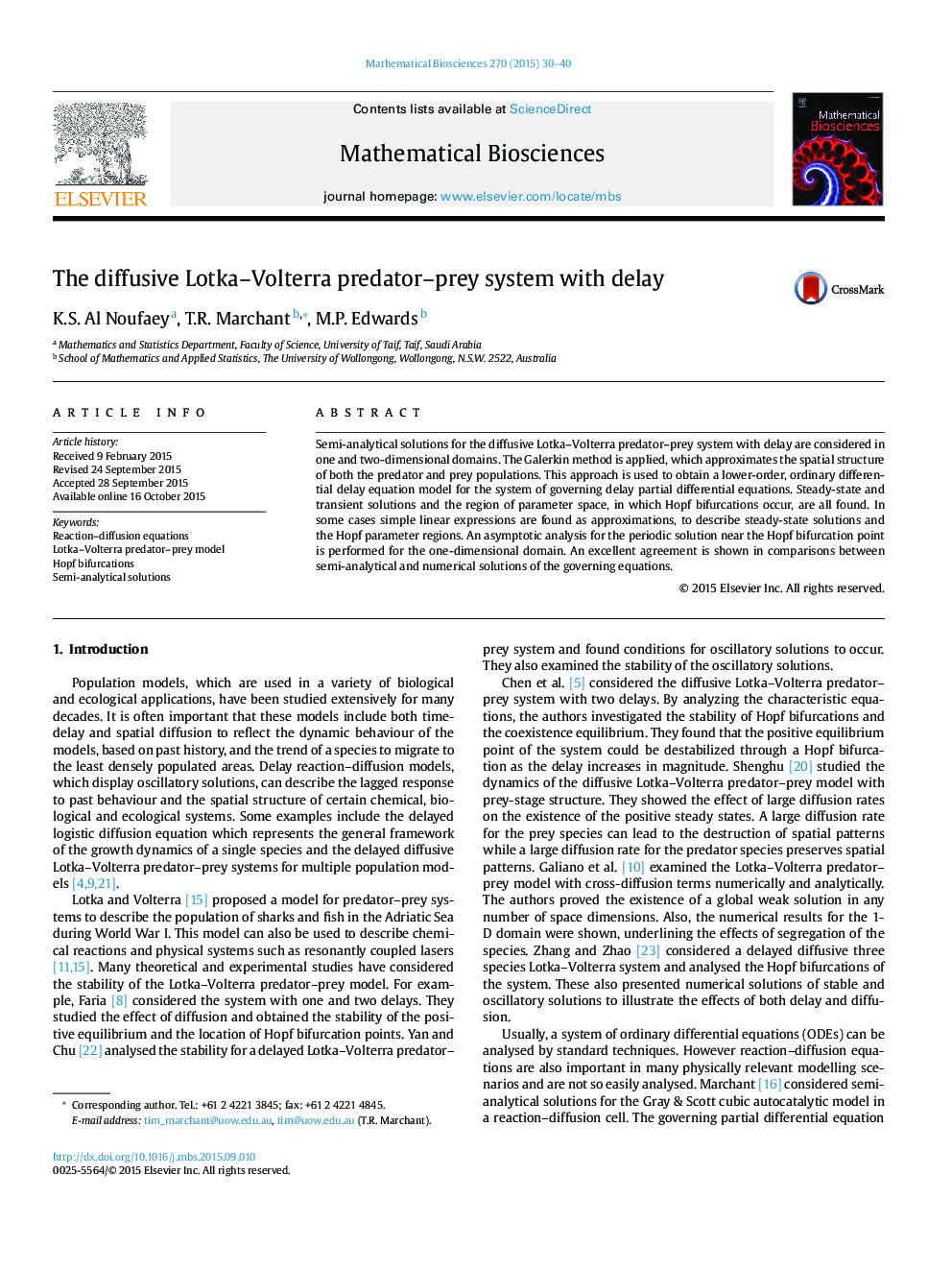 The diffusive Lotka–Volterra predator–prey system with delay