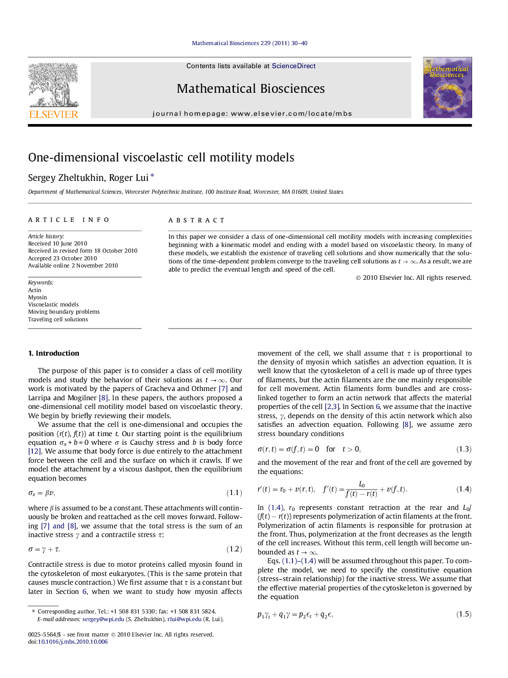 One-dimensional viscoelastic cell motility models