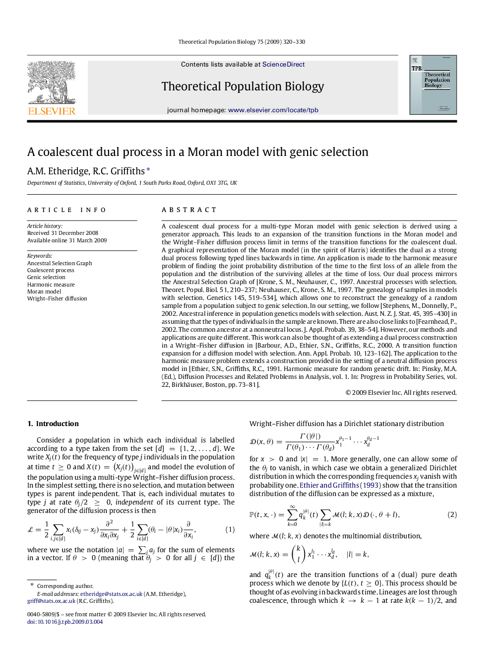 A coalescent dual process in a Moran model with genic selection