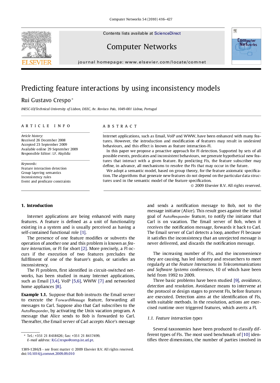 Predicting feature interactions by using inconsistency models