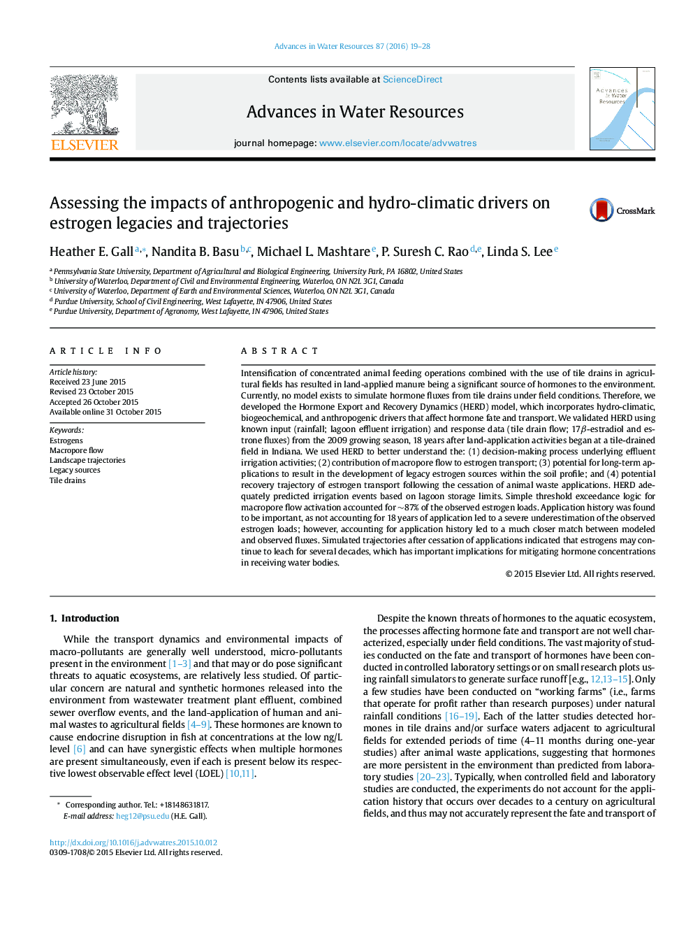 Assessing the impacts of anthropogenic and hydro-climatic drivers on estrogen legacies and trajectories