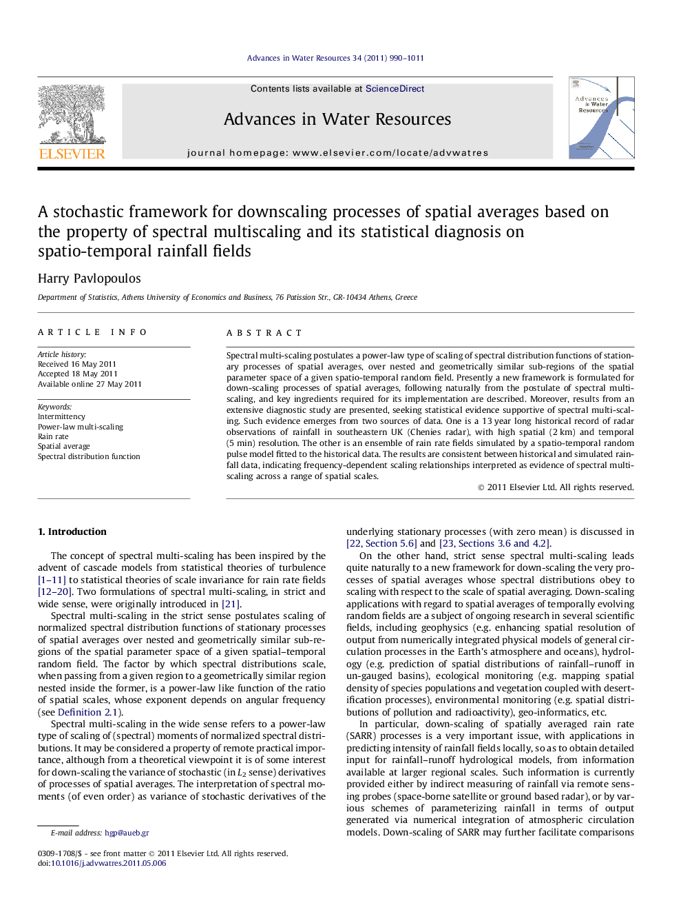 A stochastic framework for downscaling processes of spatial averages based on the property of spectral multiscaling and its statistical diagnosis on spatio-temporal rainfall fields