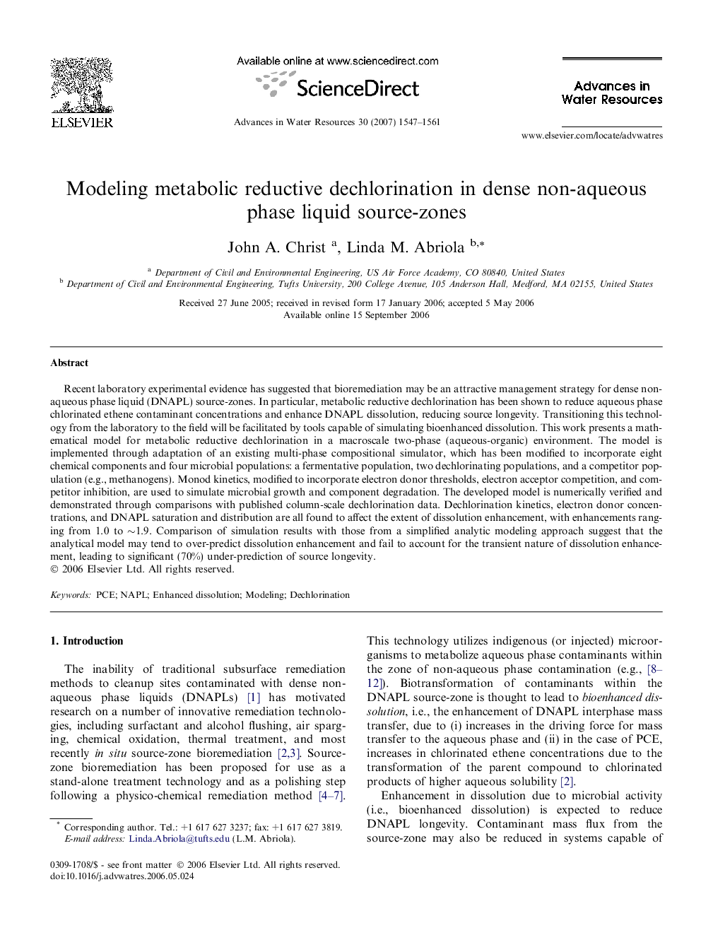 Modeling metabolic reductive dechlorination in dense non-aqueous phase liquid source-zones