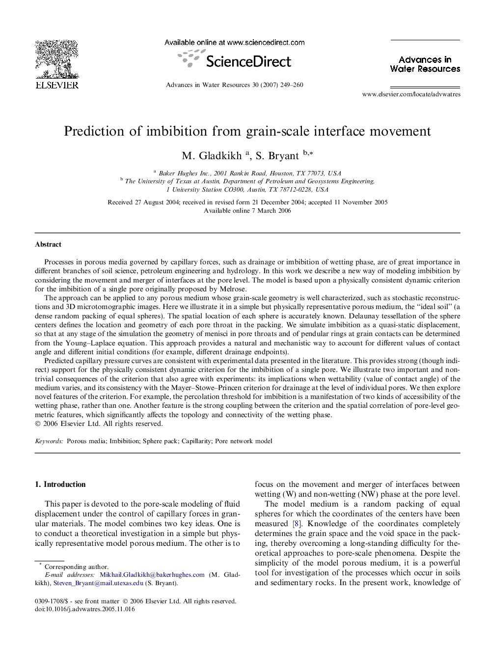 Prediction of imbibition from grain-scale interface movement