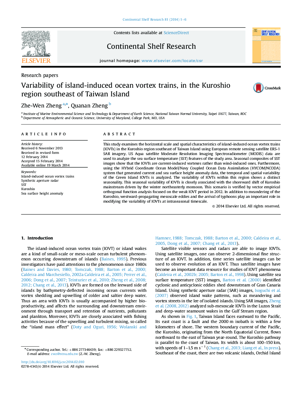 Variability of island-induced ocean vortex trains, in the Kuroshio region southeast of Taiwan Island