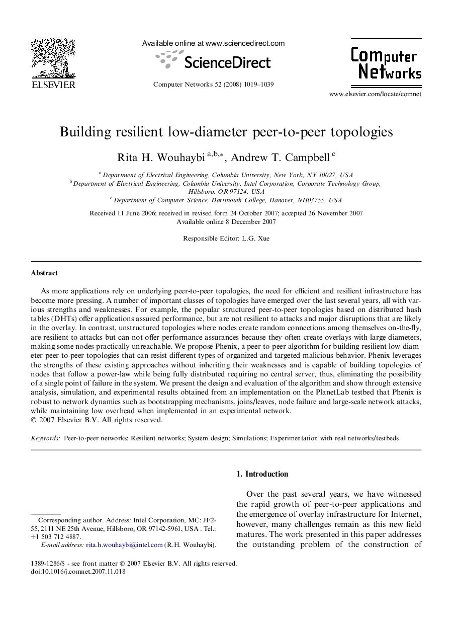 Building resilient low-diameter peer-to-peer topologies