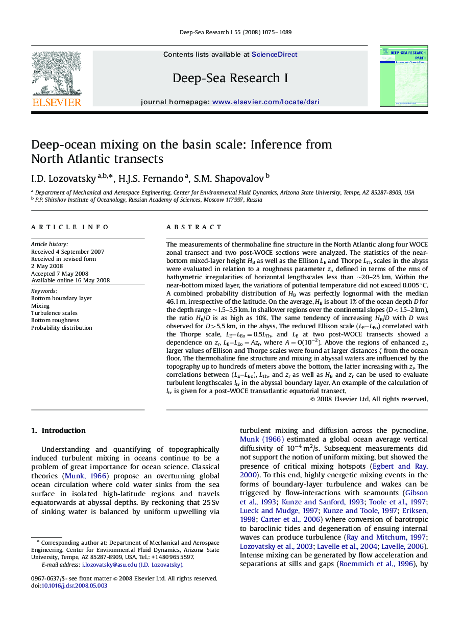 Deep-ocean mixing on the basin scale: Inference from North Atlantic transects