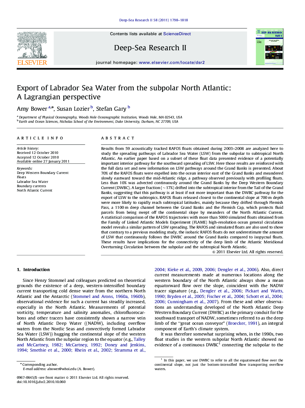 Export of Labrador Sea Water from the subpolar North Atlantic: A Lagrangian perspective