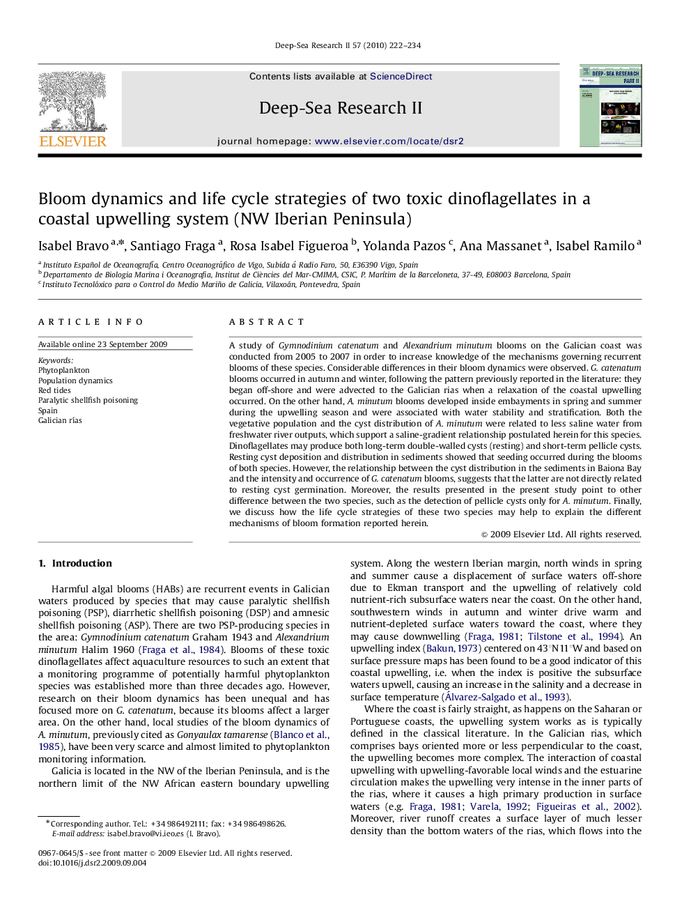 Bloom dynamics and life cycle strategies of two toxic dinoflagellates in a coastal upwelling system (NW Iberian Peninsula)