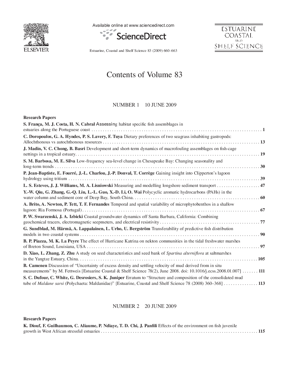 Contents volume